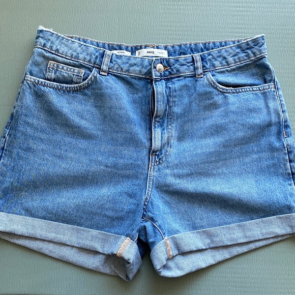 Mango Women’s Classic Blue Jean Shorts US 14 - Picture 1 of 9